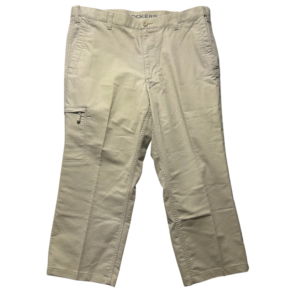 DOCKERS Mens D3 Classic Fit Cargo Pants Khaki‎ Beige Size 40x27 Preppy Pockets